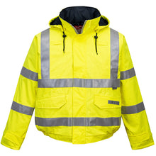 Load image into Gallery viewer, Portwest Bizflame Rain Hi-Vis Antistatic FR Bomber Jacket S773
