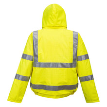 Load image into Gallery viewer, Portwest Bizflame Rain Hi-Vis Antistatic FR Bomber Jacket S773
