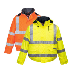 Portwest Bizflame Rain Hi-Vis Antistatic FR Bomber Jacket S773