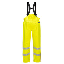 Load image into Gallery viewer, Portwest Bizflame Rain Unlined Hi-Vis Antistatic FR Trousers S780
