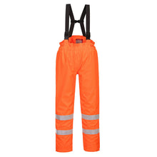 Load image into Gallery viewer, Portwest Bizflame Rain Lined Hi-Vis Antistatic FR Trousers S781
