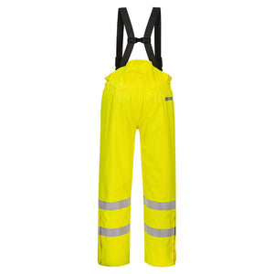 Portwest Bizflame Rain Lined Hi-Vis Antistatic FR Trousers S781