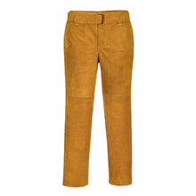 Load image into Gallery viewer, Portwest Leather Welding Trousers Tan SW31
