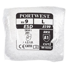 Load image into Gallery viewer, Portwest Vending Antistatic PU Palm Glove Grey VA199

