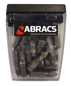 Abracs 25mm Screwdriver Bit PZ2 (25pc)