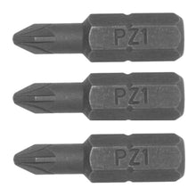 Load image into Gallery viewer, Teng Bit PZ1 25mm Long 1/4" Hex Drive 3pcs
