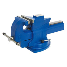 Load image into Gallery viewer, Sealey Vice 150mm (6") Quick Action Swivel Base Cast Iron
