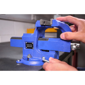 Sealey Vice 100mm (4") Quick Action Swivel Base SG Iron