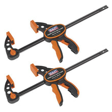 Load image into Gallery viewer, Sealey Quick Bar Clamp 300mm (12") - 2pc Set
