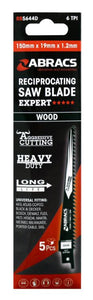 Abracs Wood Reciprocating Saw Blade 150mm x 19mm x 1.2mm