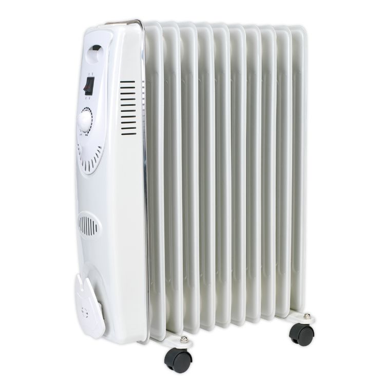 Sealey Oil-Filled Radiator 2500W/230V 11-Element