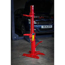 Load image into Gallery viewer, Sealey Coil Spring Compressing Station, Gauge Hydraulic 2000kg Capacity
