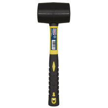 Load image into Gallery viewer, Sealey Black Rubber Mallet 1.5lb - Fibreglass Shaft (Premier)
