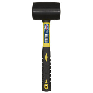Sealey Black Rubber Mallet 1.5lb - Fibreglass Shaft (Premier)