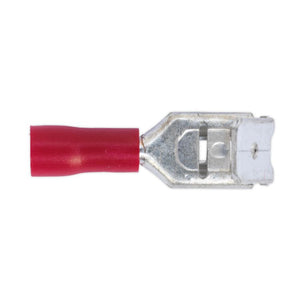 Sealey Piggy-Back Terminal 6.3mm Red - Pack of 100