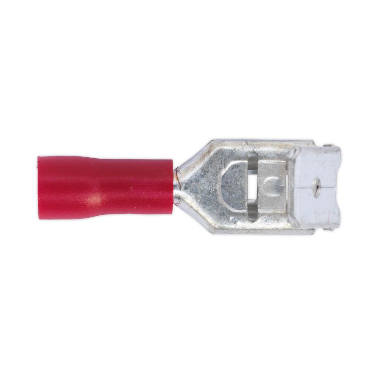 Sealey Piggy-Back Terminal 6.3mm Red - Pack of 100