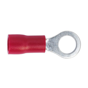 Sealey Easy-Entry Ring Terminal 5.3mm (2BA) Red - Pack of 100