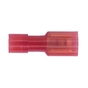Sealey Fully Insulated Terminal 4.7mm Female Red - Pack of 100