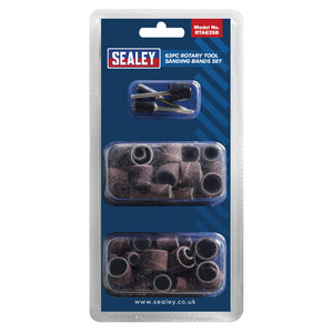 Sealey Rotary Tool Sanding Bands Set 63pc