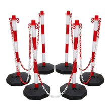 Load image into Gallery viewer, Sealey Red/White Post and Chain Kit 25M
