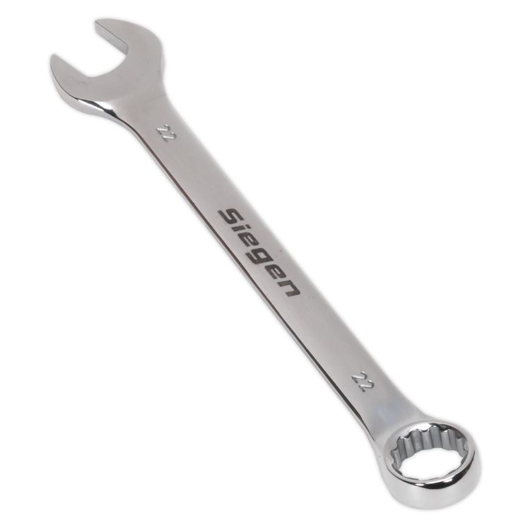 Sealey Combination Spanner 22mm (Siegen) - Hardened/Tempered