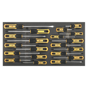 Sealey Rollcab 8 Drawer Ball-Bearing Slides Black/Grey & 136pc Tool Kit (Siegen)
