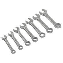 Load image into Gallery viewer, Sealey Combination Spanner Set 7pc Stubby - Imperial (Siegen)
