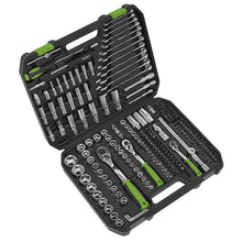 Load image into Gallery viewer, Sealey Socket Set 219pc 1/4&quot;, 3/8&quot; &amp; 1/2&quot; Sq Drive WallDrive Metric (Siegen)
