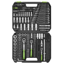 Load image into Gallery viewer, Sealey Socket Set 219pc 1/4&quot;, 3/8&quot; &amp; 1/2&quot; Sq Drive WallDrive Metric (Siegen)
