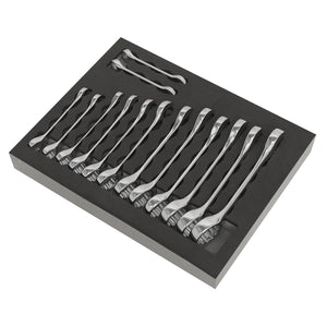Sealey Combination Spanner Set 14pc Stubby - (Siegen)