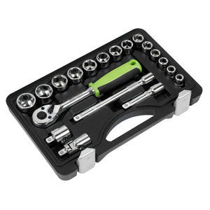 Sealey Socket Set 19pc 3/8" Drive Metric (Siegen)