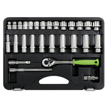 Load image into Gallery viewer, Sealey Socket Set 28pc 3/8&quot; Drive 6pt WallDrive Metric (Siegen)
