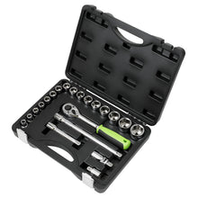 Load image into Gallery viewer, Sealey Socket Set 21pc 1/2&quot; Drive Metric (Siegen)
