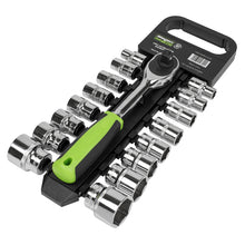 Load image into Gallery viewer, Sealey Socket Set 17pc 1/2&quot; Drive 6pt WallDrive Metric (Siegen)
