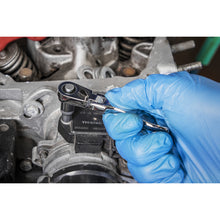 Load image into Gallery viewer, Sealey Micro Flexi-Head Ratchet Wrench 1/4&quot; Drive
