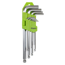 Load image into Gallery viewer, Sealey Hey Key Set Ball-End Long 9pc - Metric
