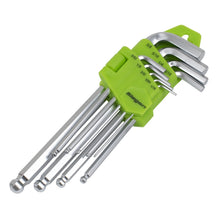 Load image into Gallery viewer, Sealey Hex Key Set Long Ball-End 9pc - Imperial

