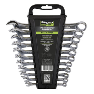 Sealey Combination Spanner Set 11pc in Storage Rack - Metric (Siegen)