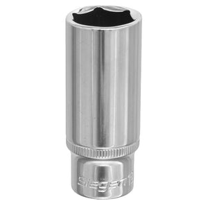 Sealey WallDrive Socket 19mm 3/8" Drive - Deep (Siegen) - 6pt