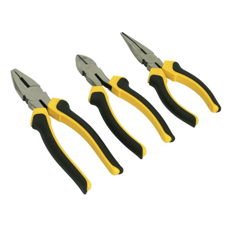 Sealey Comfort Grip Pliers Set 3pc (Siegen)