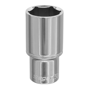 Sealey WallDrive Socket 30mm 1/2" Drive - Deep (Siegen) - 6pt