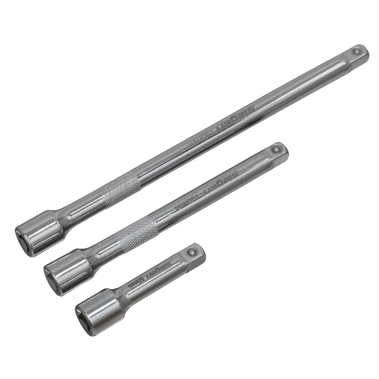 Sealey Extension Bar Set 3pc 1/4
