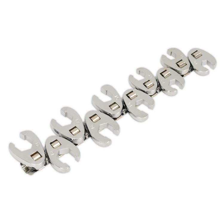 Sealey Crow's Foot Wrench Set 10pc Flare Nut 3/8