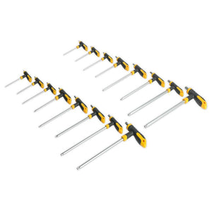 Sealey T-Handle TRX-Star* & Hex Key Set 16pc (Siegen)