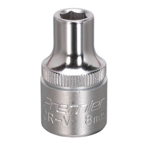 Sealey WallDrive Socket 8mm 1/2" Sq Drive - (Premier) - 6pt