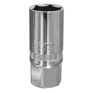 Sealey Spark Plug Socket 21mm 1/2" Drive (Premier)