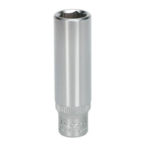 Sealey WallDrive Socket 10mm 1/4" Drive - Deep (Premier) - 6pt
