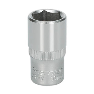 Sealey WallDrive Socket 10mm 1/4" Drive - (Premier) - 6pt