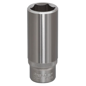 Sealey WallDrive Socket 14mm 1/4" Drive - Deep (Premier) - 6pt