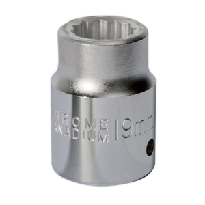 Sealey WallDrive Socket 19mm 3/4" Drive - (Premier) - 6pt